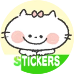 cute cat stickers android application logo